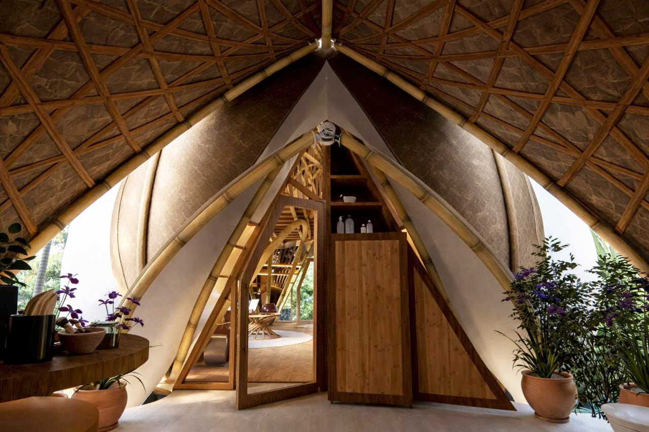 Trishula Dome bathroom interior